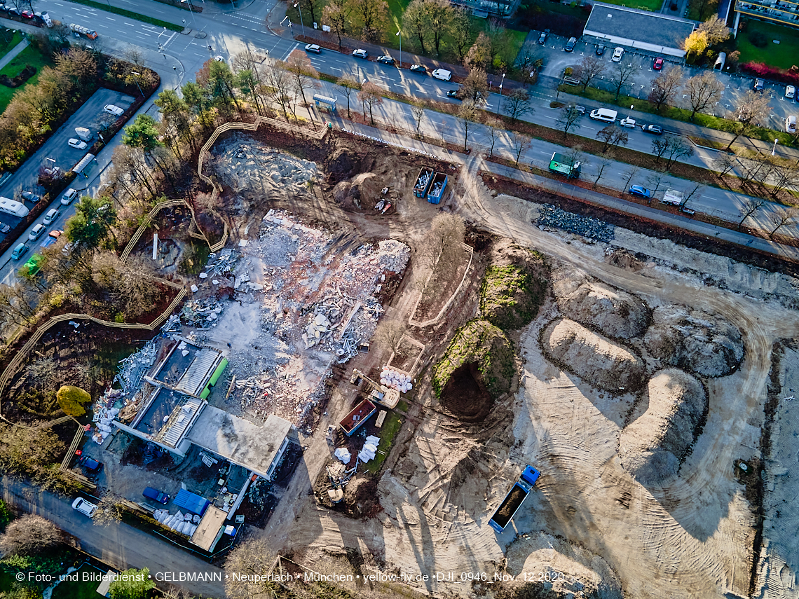 12.11.2020 - Baustelle der neuen Grundschule am Karl-Marx-Ring in Neuperlach